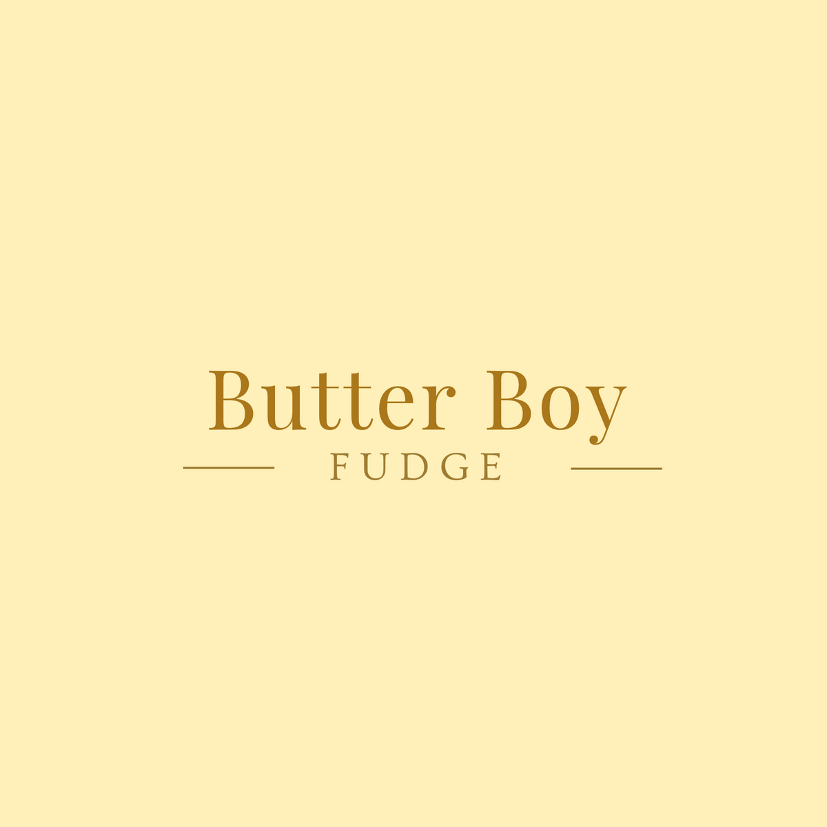 Butter Boy Fudge